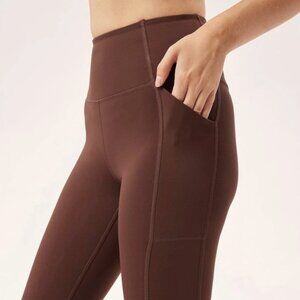 Girlfriend Collective Kona Brown Compressive Pocket Legging